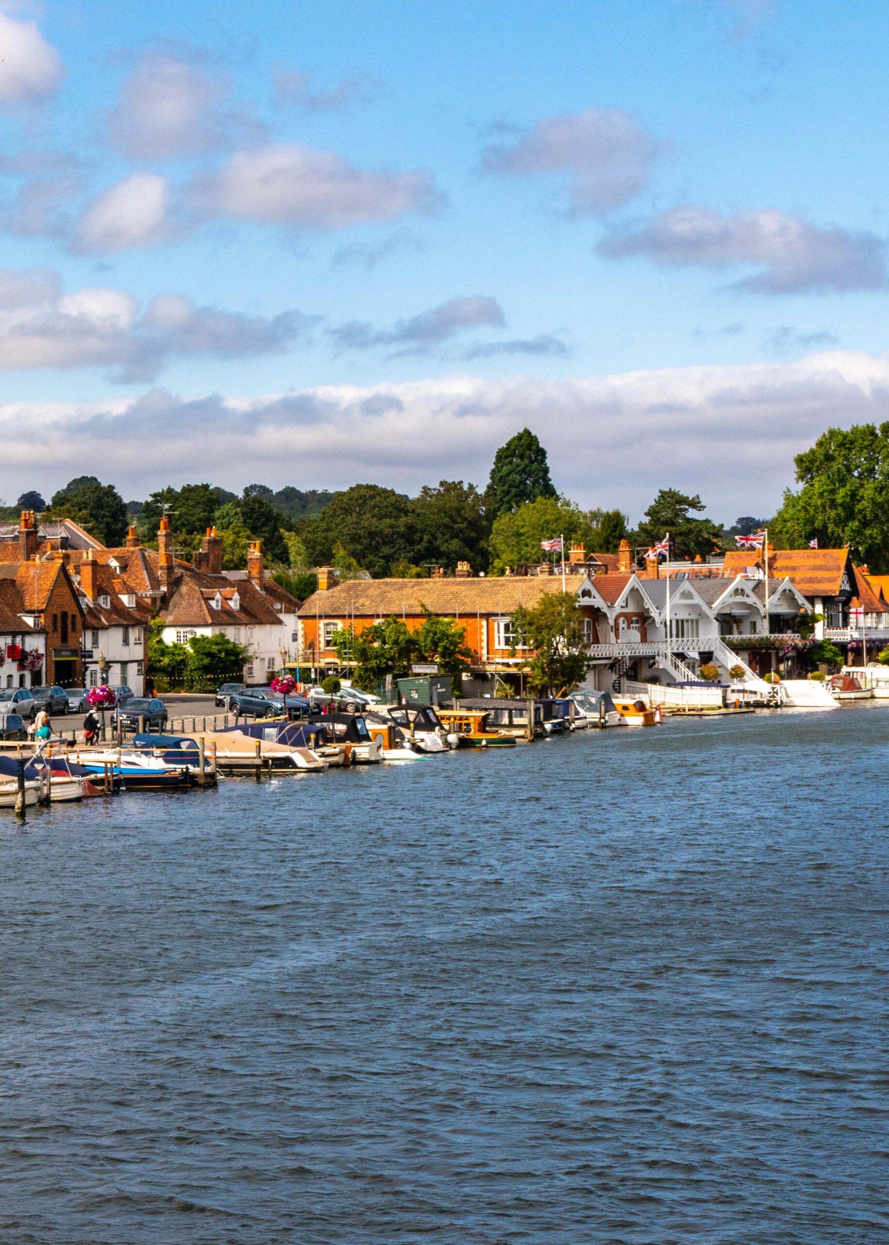 The Thames river bank in Henley on Thames,