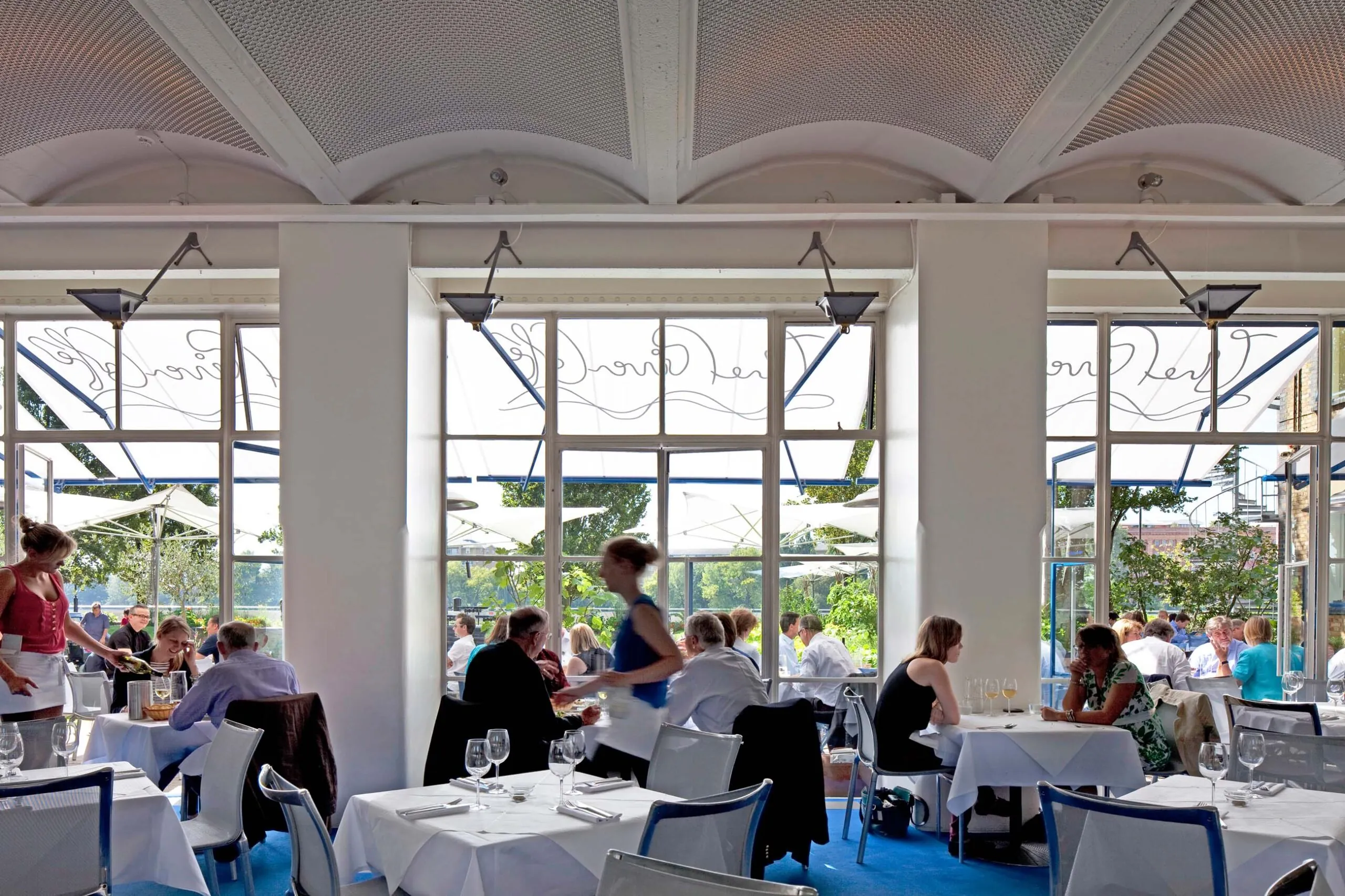 The River Cafe, Hammersmith, London.
