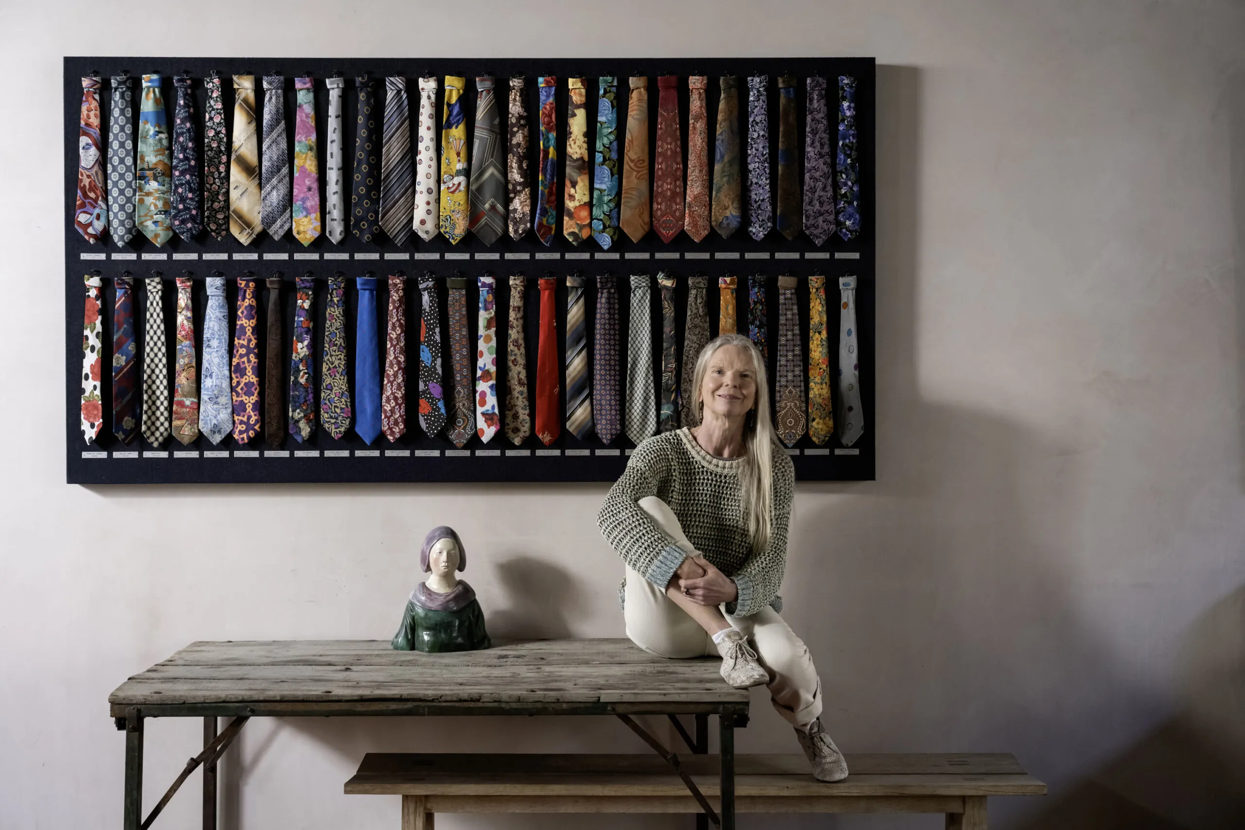 Vanessa Branson in her art-filled mews home in Bayswater