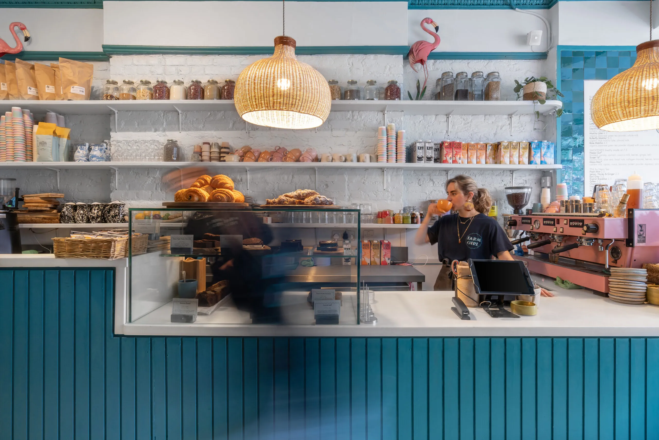 Interior design at Farm Girl in Notting Hill