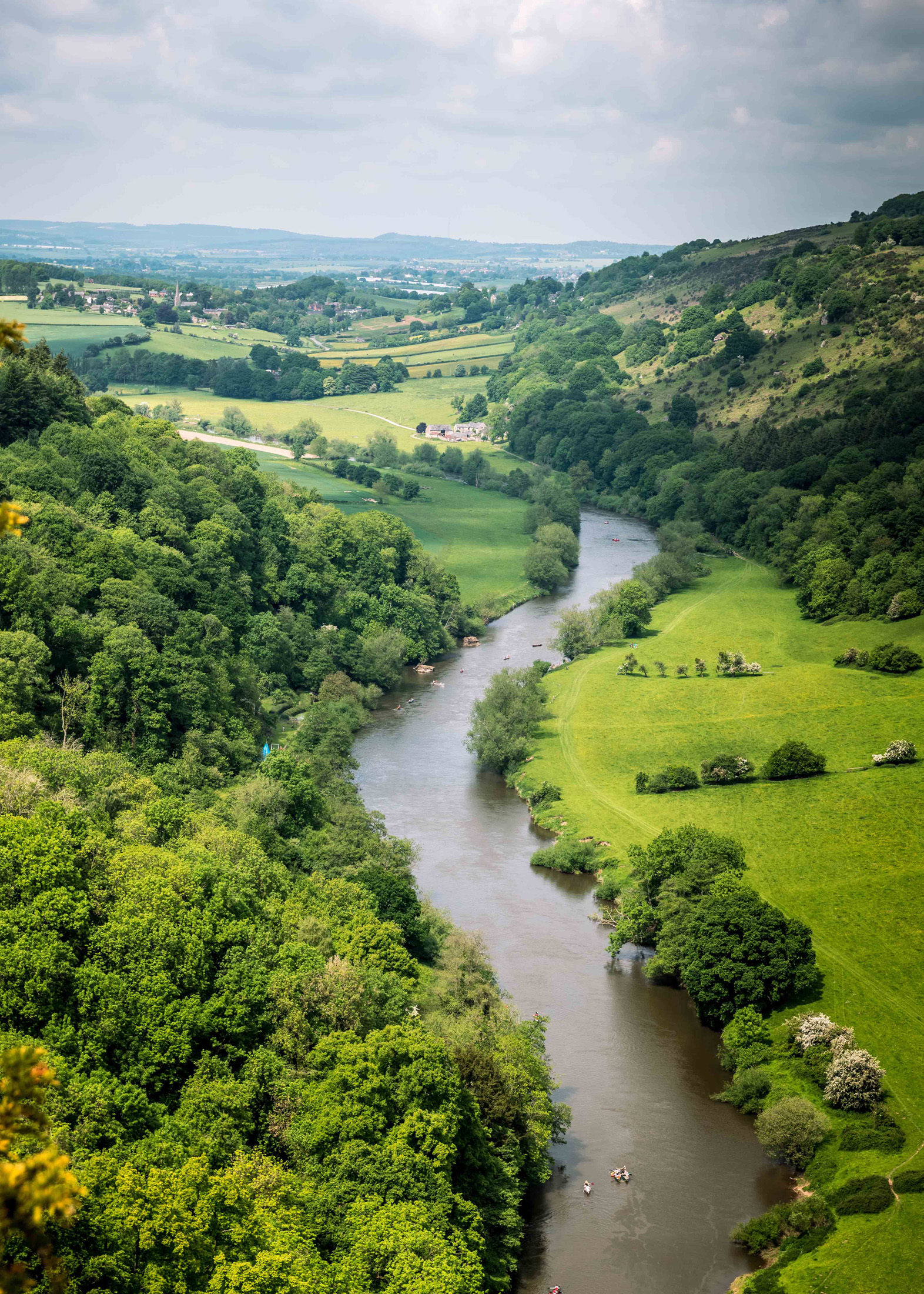 The Wye Valley from Symonds Yat Rock, Herefordshire, UK