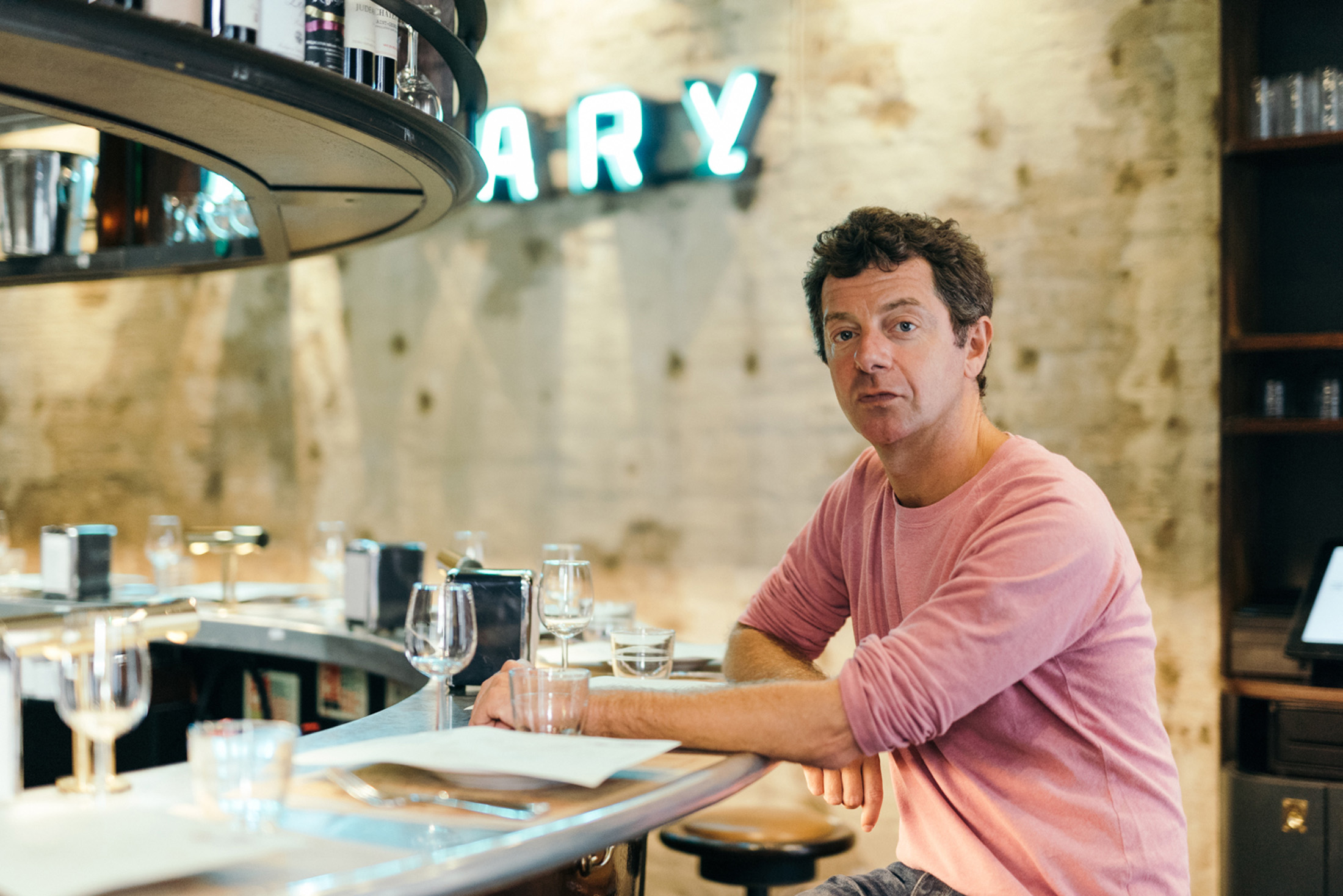 Layo Paskin at his restaurant, The Barbary